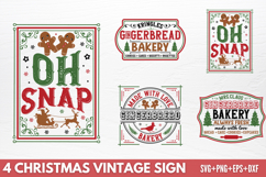 Christmas Vintage Sign SVG Product Image 1