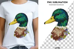 Mallard duck png design for T-shirts Product Image 1
