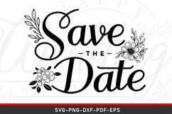Save the date Wedding Sign SVG File Product Image 1