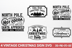 Vintage Christmas Sign SVG Product Image 1