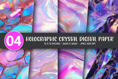 Holographic Crystal Digital Paper Product Image 1