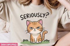 Seriously? PNG, Funny Animals Sublimation PNG Product Image 2