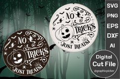 Farmhouse Halloween SVG Design /Halloween Round Sign SVG Product Image 1