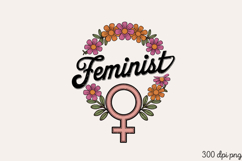 Feminist PNG, Girl Power sublimation PNG Product Image 1