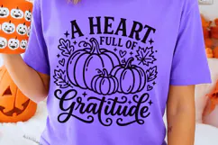 A Heart Full Of Gratitude Svg, Christian Thanksgiving Svg. Product Image 2