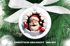 3D Santa|Christmas ornaments PNG Product Image 1