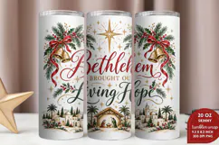 Christmas Memorial 20oz Tumbler Wrap, Christian Christmas Re Product Image 2