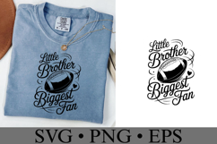 Little Brother Biggest Fan Svg | Game Day Svg | Shirt Svg Product Image 2