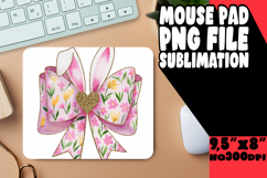 Whimsical Desk Mat Sublimation PNG, Easter Bunny Product Image 1
