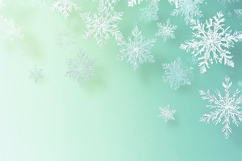 A beautiful gradient background with white snowflakes Product Image 1
