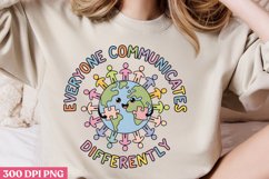 Everyone Communicates PNG, Autism Sublimation PNG Product Image 2