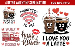 Retro Valentine Sublimation PNG Product Image 1
