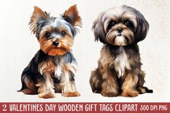 Valentine Pet Dogs Clipart, Valentine Pets Clipart Product Image 1