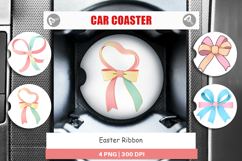 Car Coaster Easter Ribbon Product Image 1