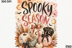 Boho Halloween Pumpkin Sublimation Design SVG Product Image 2