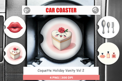 Coquette Holiday Vanity Car Coaster Product Image 1
