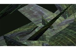 Abstract green background with figures. 3d image, Product Image 1