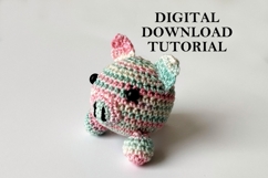 Tiny pig crochet tutorial PDF download amigurumi pattern toy Product Image 1