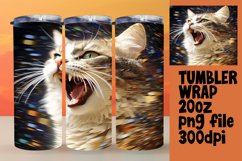Playful Cat Sublimation Wrap for 20oz Tumblers Product Image 1
