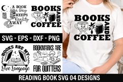 Reading Books SVG Design - A Book a Day Keeps Reality Away Product Image 1