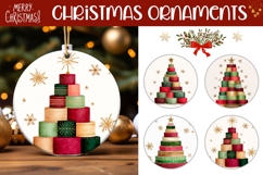 Abstract Christmas Ornament Designs, Christmas Gift Tags Product Image 1