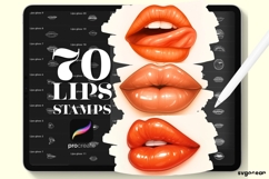 Procreate Lips Stamps | Procreate Brush | Face Product Image 1