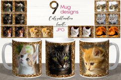 9 Cats Mug designs | Sublimation design bundle, JPG Product Image 1