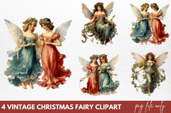 Vintage Christmas Cinema Clipart PNG Product Image 1