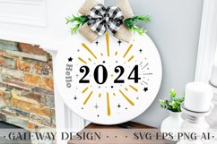 Happy New Year Round Sign Bundle , New Year Svg Bundle Product Image 15