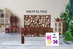 Upgrade set: monstera headboard and footboard for bed digita Product Image 1