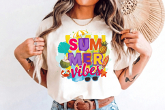 Summer Vibes PNG sublimation |Beach &amp; Summer PNG T-Shirt Product Image 7
