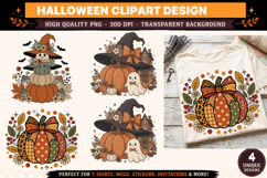 Halloween Pumpkin Witch Hat Clipart PNG Product Image 1