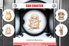 Celestial Mummies Car Coaster Product Image 1