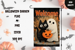 Welcome Halloween Garden Flag, Welcome Garden Flag Product Image 1