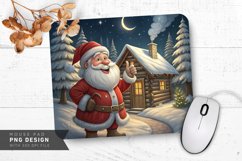 Santa Thumbs-Up by Rustic Cabin Mouse Pad Sublimation Product Image 1