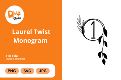 Laurel Twist Monogram Product Image 1