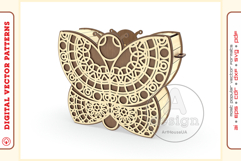 Wooden clutch purse v113 - laser cut vector - Glowforge file Product Image 1