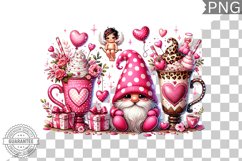 Valentine&#039;s Day Gnome - Valentine Clipart Sublimation Product Image 1