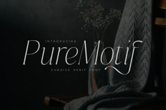 PureMotif Elegant Cursive Serif Font Product Image 1