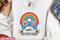 Happy 100th Da PNG, 100 Days Of School Sublimation PNG Product Image 2