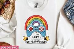 Happy 100th Da PNG, 100 Days Of School Sublimation PNG Product Image 2