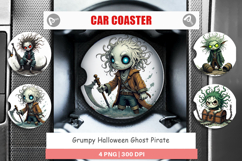 Car Coaster Grumpy Pirate Ghost Product Image 1