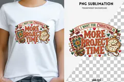 Christmas crochet png design for T-shirts Product Image 1