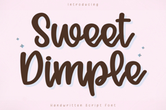 Sweet Dimple - Handwritten Script Font Product Image 1