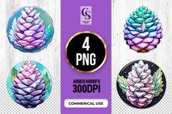 Colorful Pine Cone clipart sublimation png Product Image 1