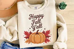 Happy Fall Y'all Svg | Thanksgiving Svg | Shirt Svg Product Image 2