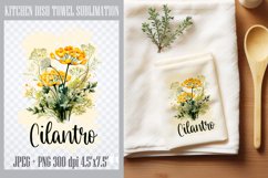cilantro | Kitchen Dish Towel Sublimation Product Image 1