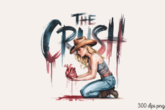 The crush PNG, Sassy Pinup Girl Sublimation PNG Product Image 2
