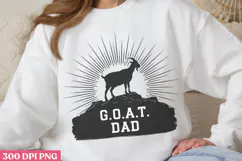 GOAT Dad PNG, Fathers Day Sublimation PNG Product Image 2