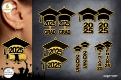 Graduation Earrings Laser Cut Bundle | Jewelry | Glowforge Product Image 1